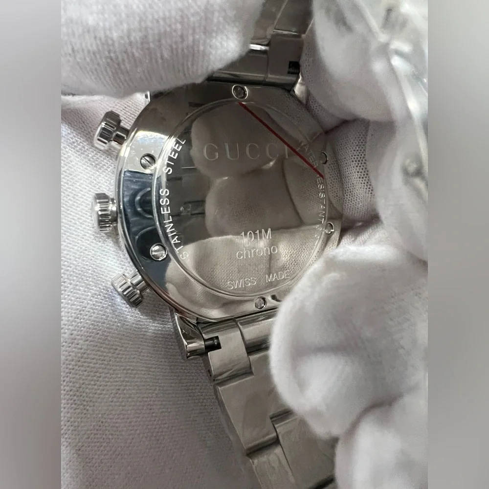 NIB Black G Chrono Gucci Watch - Picture 6 of 7